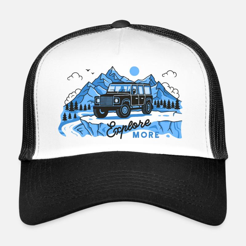 Defender explore more - Casquette trucker - blanc/noir