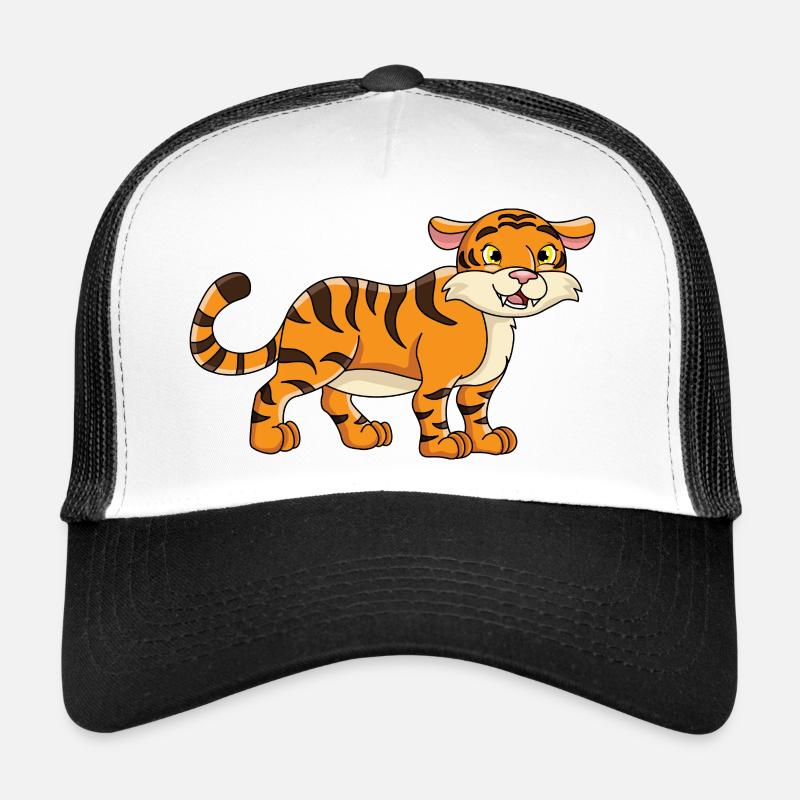 Tiger - Trucker Cap - Weiß/Schwarz