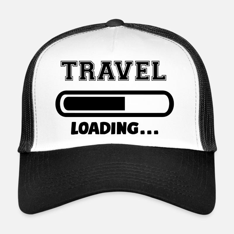 [HD] Travel Loading - Casquette trucker  - blanc/noir