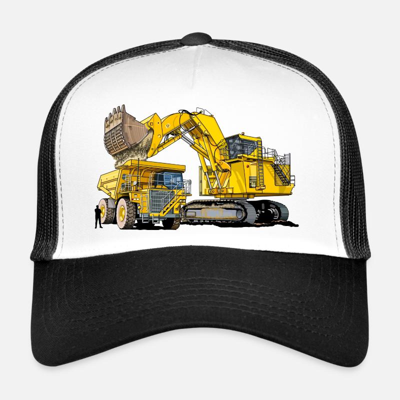 Monster Bagger mit Lastwagen Trucker Cap