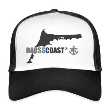 Darss Coast - Dein Statement für den Darß - Trucker Cap - Weiß/Schwarz - Vorne
