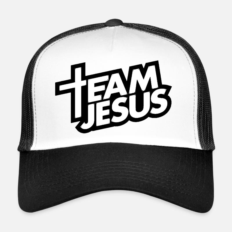 Team Jesus - Trucker Cap - Weiß/Schwarz