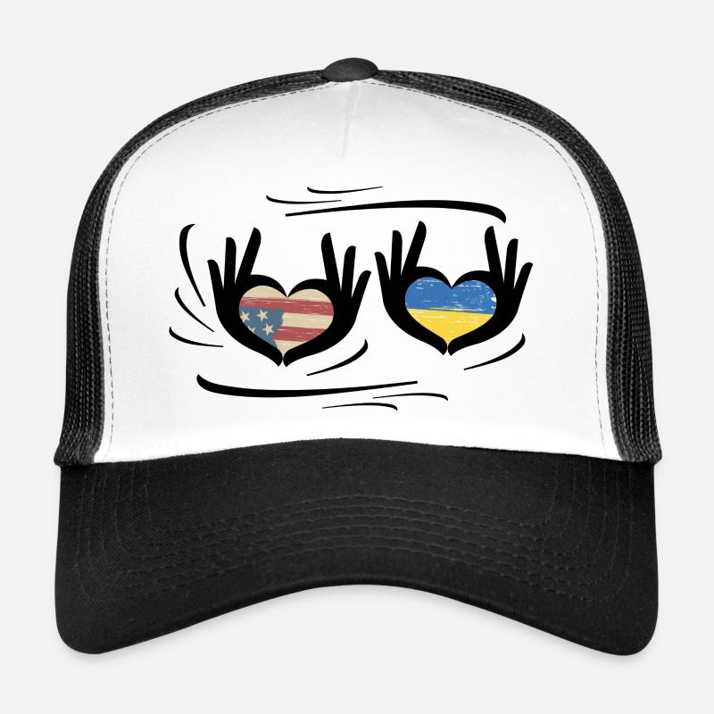 Mains en forme de cœur Casquette trucker 