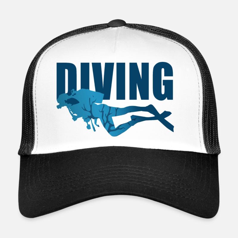 Diving diving scuba diver Trucker Cap