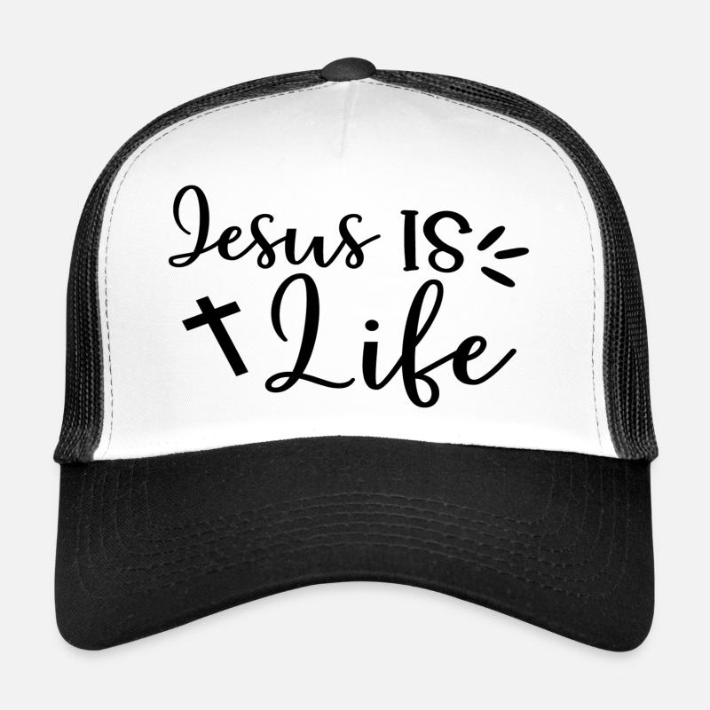 Jésus est la vie Casquette trucker 