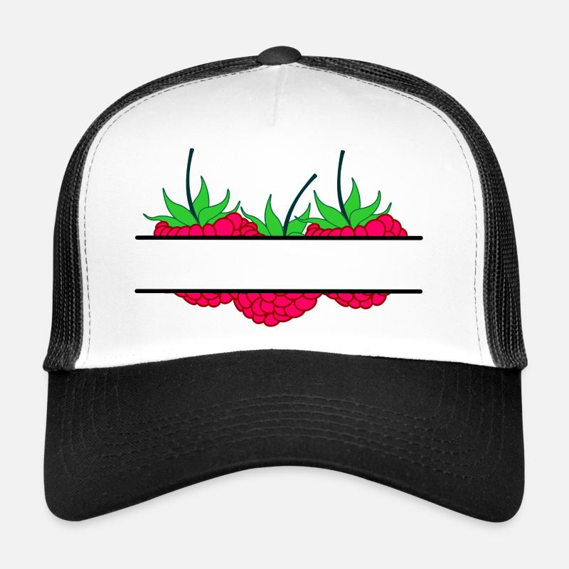 Raspberry banner red raspberry Trucker Cap