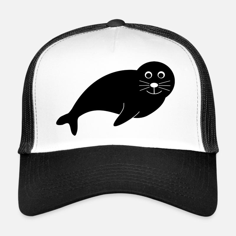 Seehund Seehunde Robbe Robben Tiere Trucker Cap