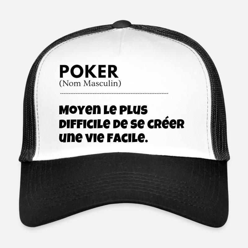 La splendeur du POKER! Casquette trucker 