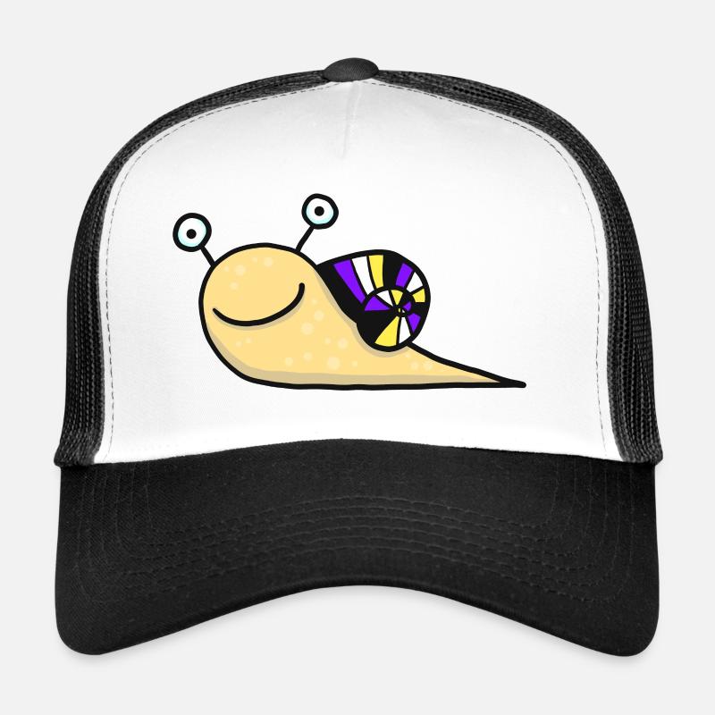 Nonbinary Snail Trucker Cap