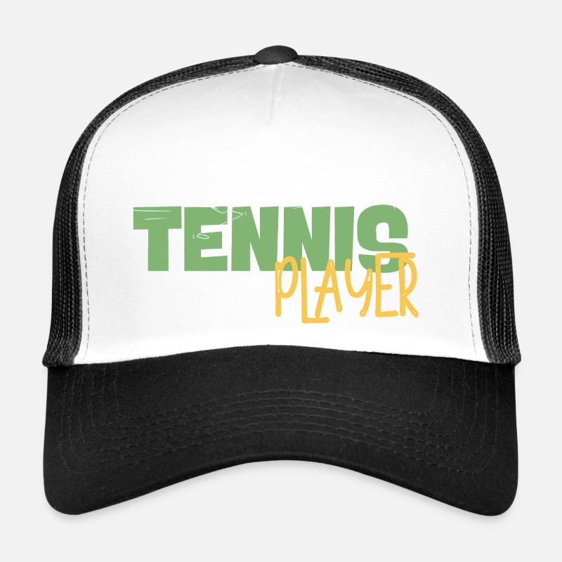 Tennisspieler Stickman Tee Art Trucker Cap