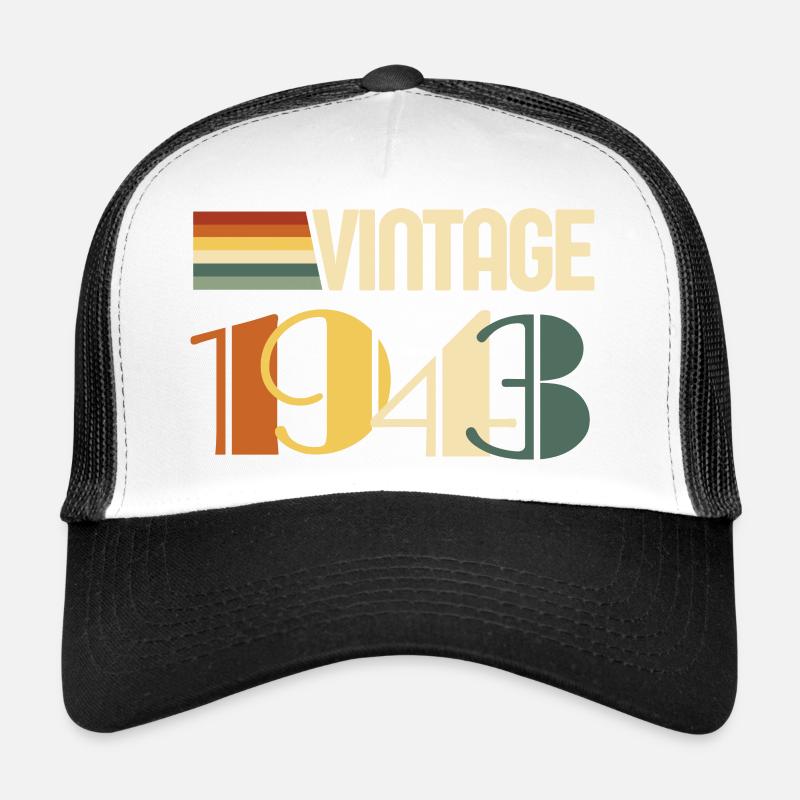 Vintage 1943 - 1943 Birthday Gift Trucker Cap