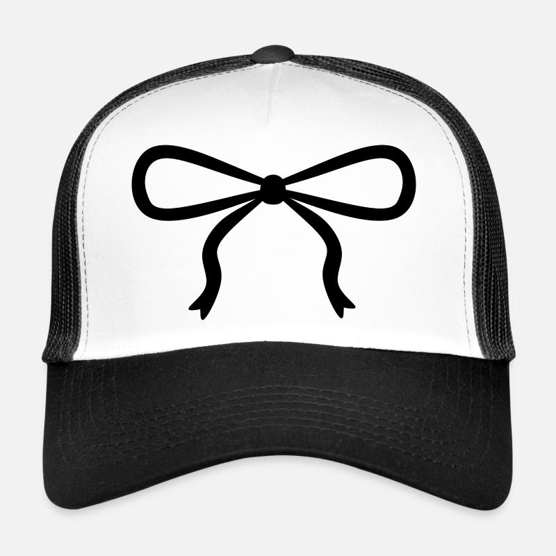 noeud noir Casquette trucker 