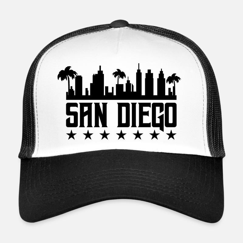 san diego - Trucker Cap - Weiß/Schwarz