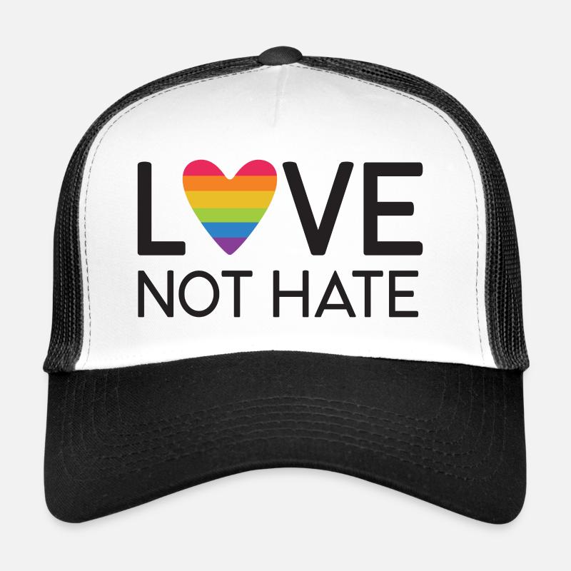 LGBT Pride Month - Love No Hate Trucker Cap