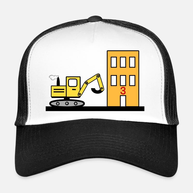 Bagger - Trucker Cap - Weiß/Schwarz