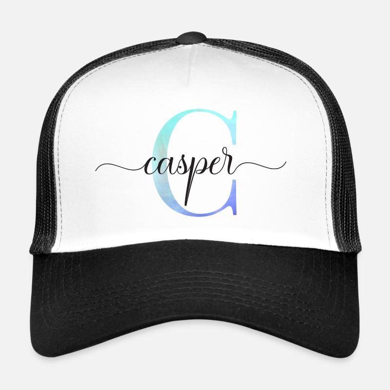 C| Monogramm | Name | Casper | Watercolor Trucker Cap