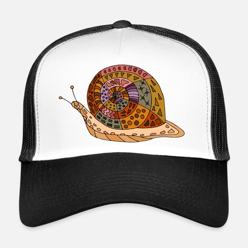 Schnecke - Trucker Cap - Weiß/Schwarz