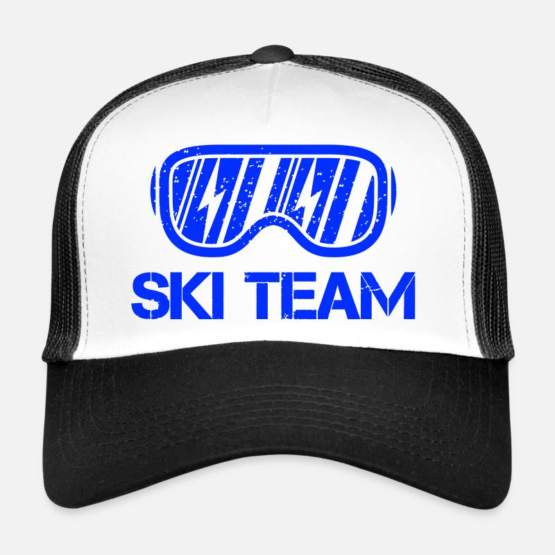 ski team 01 - Trucker Cap - Weiß/Schwarz