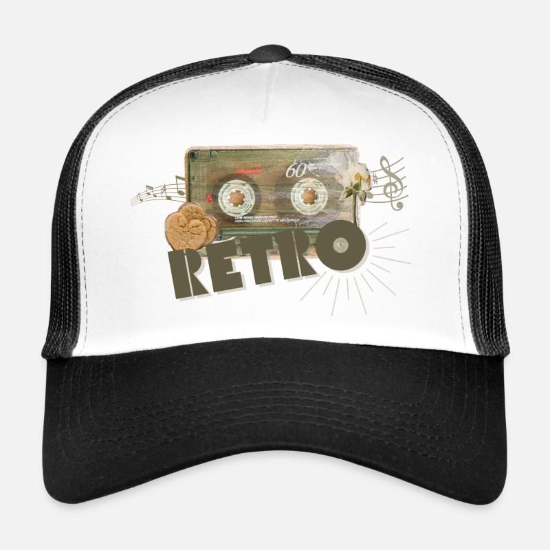Retro Kassette Collage Trucker Cap