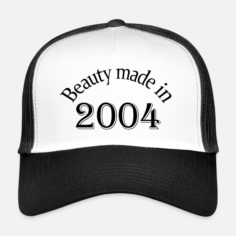 Beauty Made In 2004 - Trucker Cap - white/black