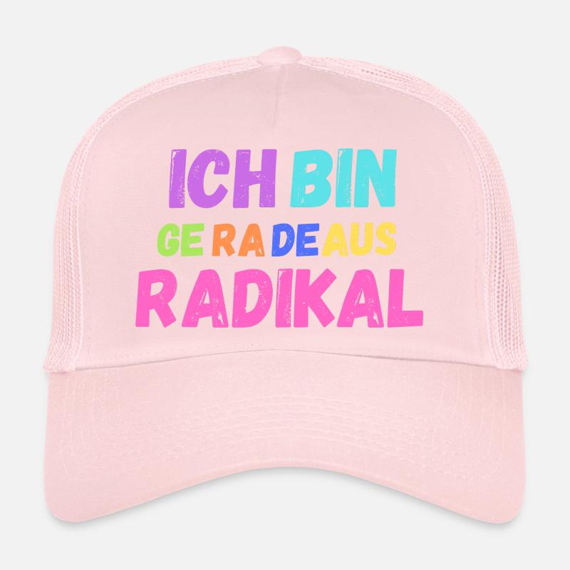 Ich bin geradeaus radikal Trucker Cap
