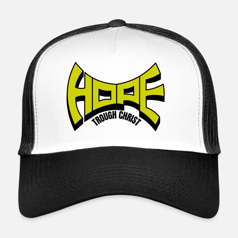 Hope trough Christ - Trucker Cap - white/black