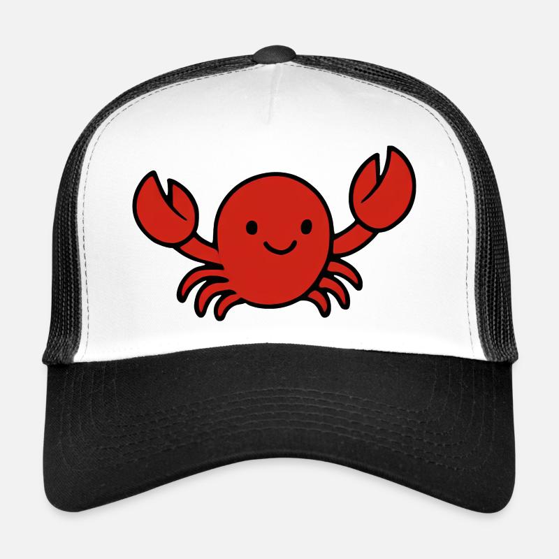 Süße Cartoonkrabbe Meerestier Design Spaß Trucker Cap