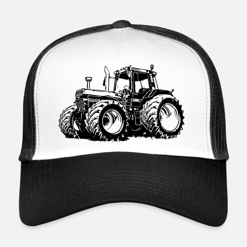 Kraftvolle Traktor-Silhouette Trucker Cap