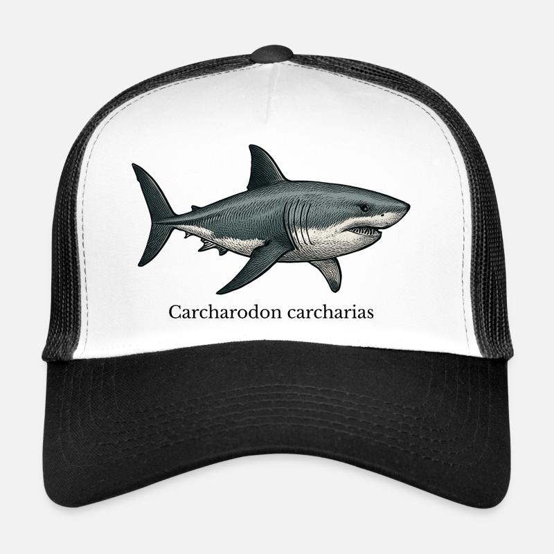 Carcharodon carcharias grand requin blanc Casquette trucker 