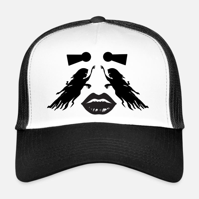 Art face illusion – female abstraction Trucker Cap