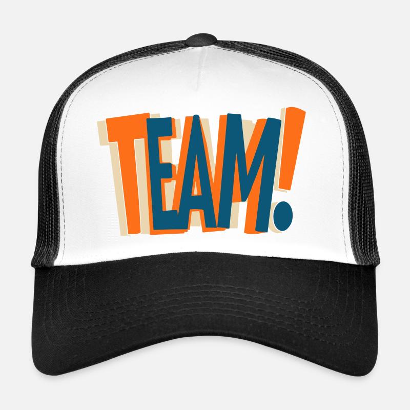 Conception de texte en équipe Casquette trucker 