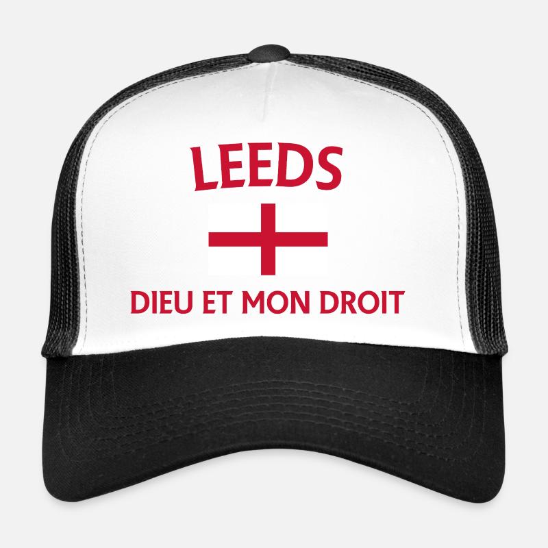 Conception du drapeau croisé de Leeds Casquette trucker 