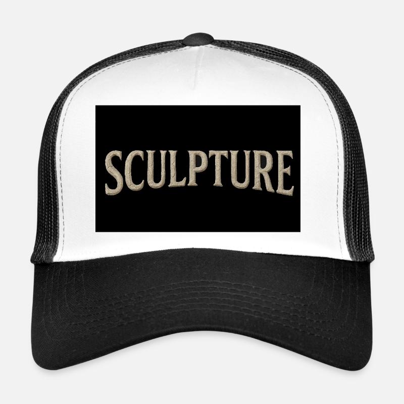 Sculpture Lettrage texturé Casquette trucker 