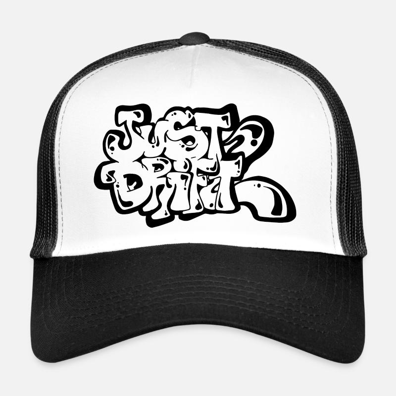 Juste Drift 02 - Casquette trucker  - blanc/noir