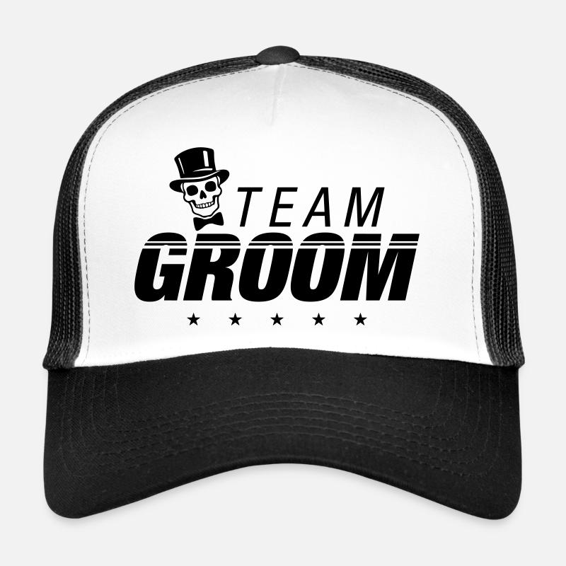 Squelette de l’enterrement de vie de garçon du Marié d’équipe Casquette trucker 