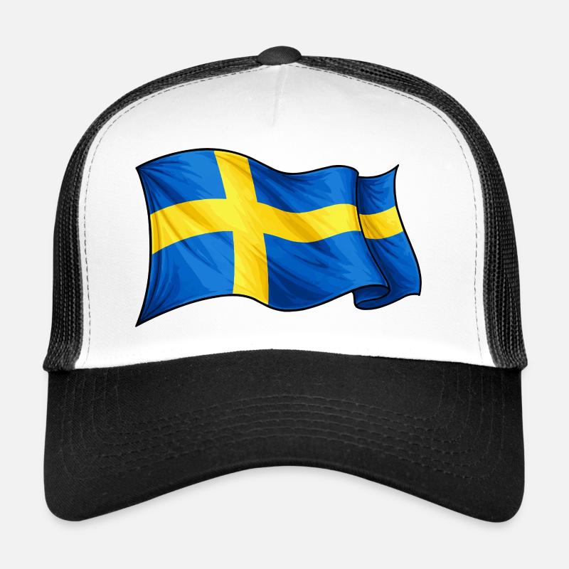 Drapeau de la Suède Casquette trucker 