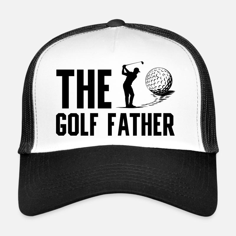 The Golf Father Golfer Dad Golf Game Trucker Cap
