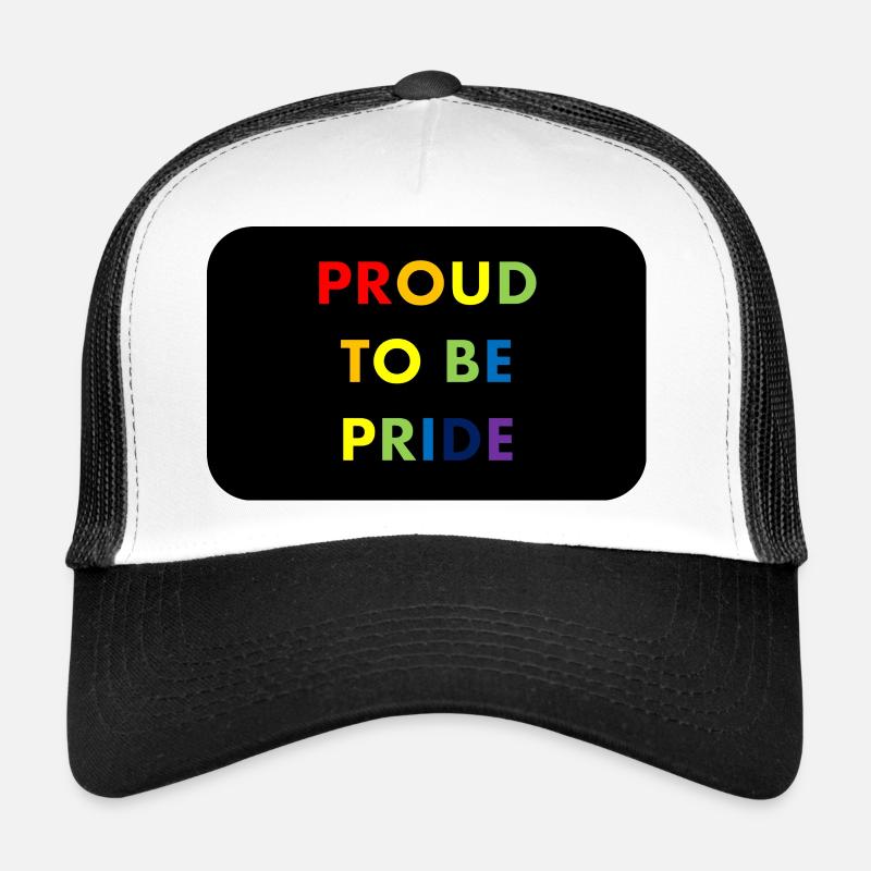 Proud to Be Pride Rainbow Trucker Cap