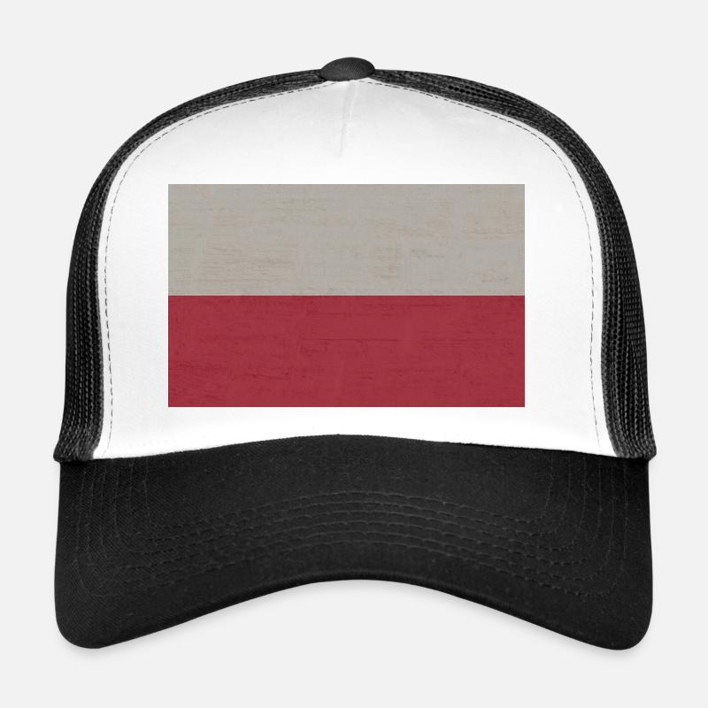 Polish flag - Trucker Cap - white/black