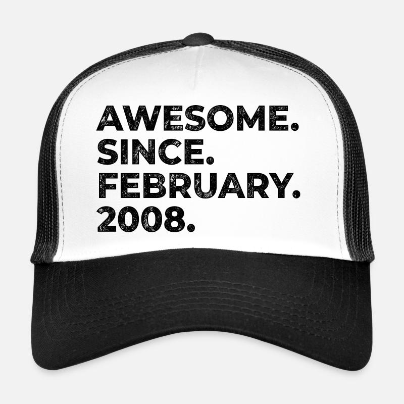 Awesome since February 2008 | Geburtstag | Trucker Cap
