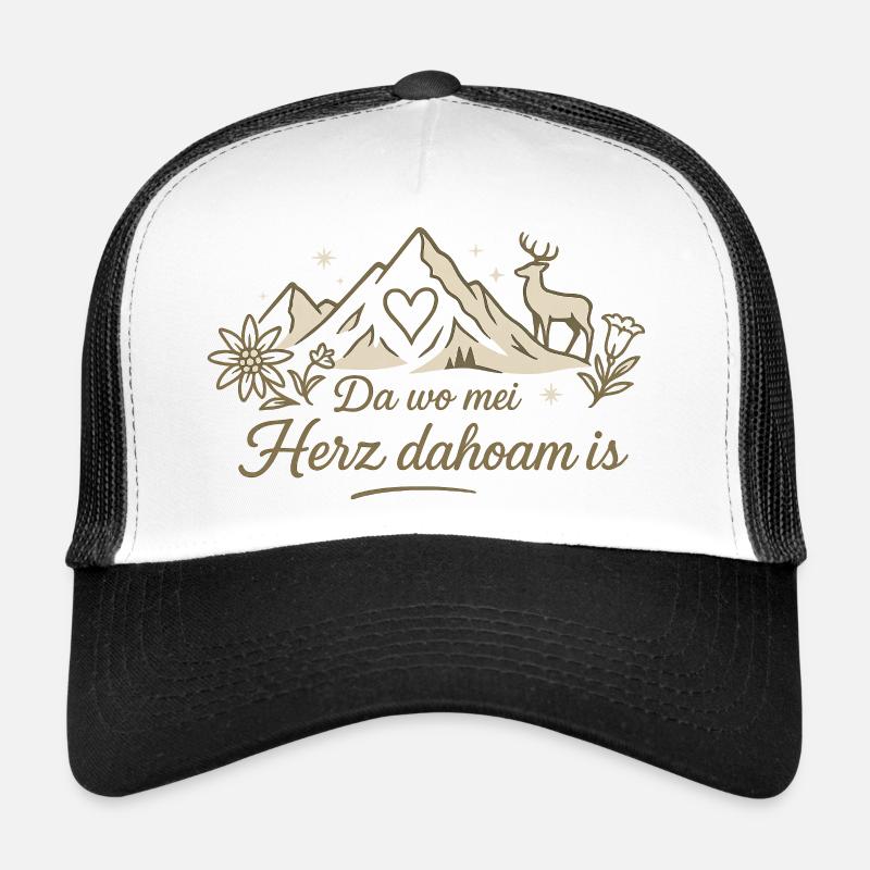 Bergherz Daheim – Alpenliebe Trucker Cap