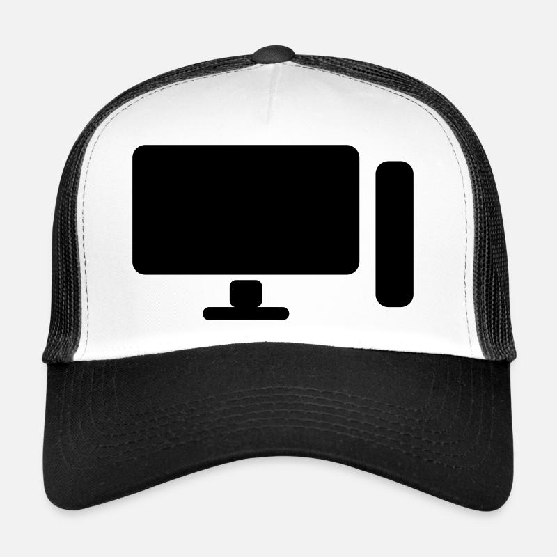 Icône minimaliste de configuration PC – Gamer Design Casquette trucker 