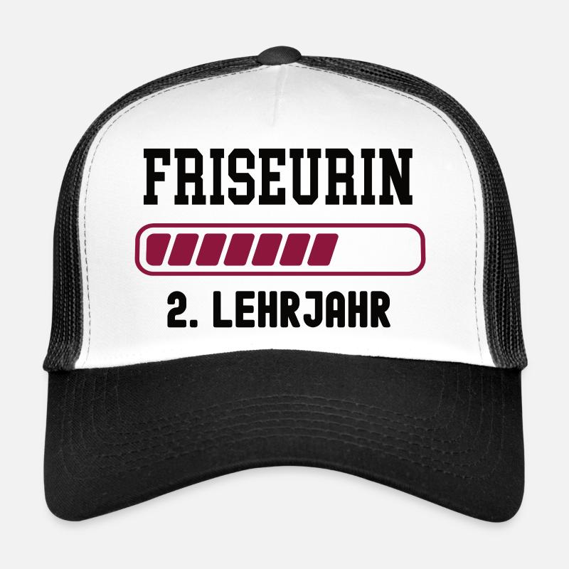Apprentissage, coiffeur, 2e année, apprentissage de coiffeur. Casquette trucker 