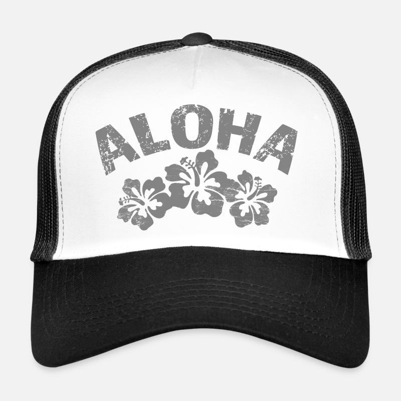 Aloha Hibiscus Tropical Design Trucker Cap