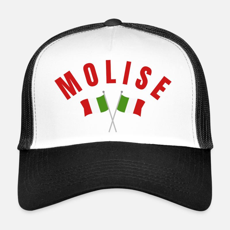 Molise Crossed Italian Flags Trucker Cap