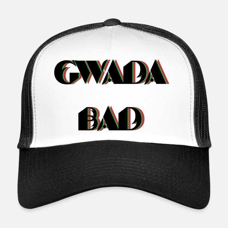 gwada_bad - Trucker Cap - Weiß/Schwarz
