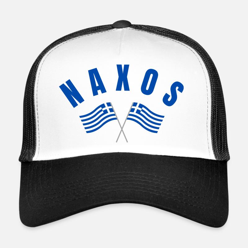 Naxos Greek Flags  Trucker Cap