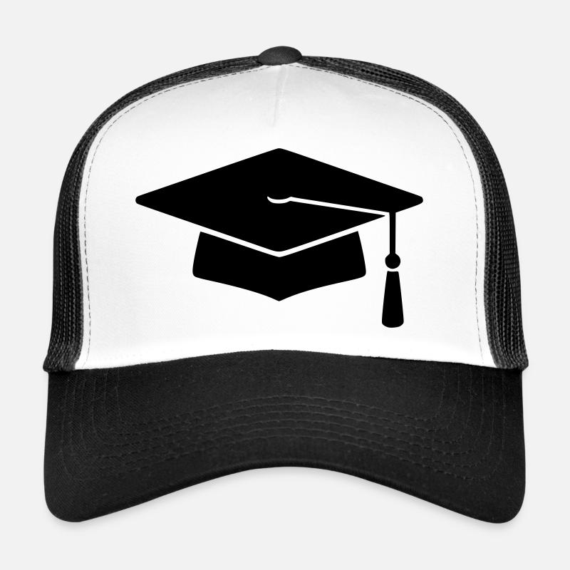 Silhouette de diplôme Chapeau de doctorat Casquette trucker 