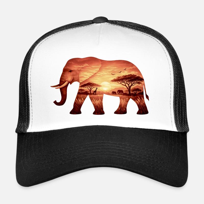 Elefant auf Savanne Trucker Cap