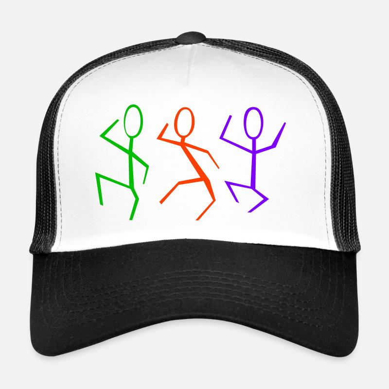 3 danseurs - Casquette trucker  - blanc/noir